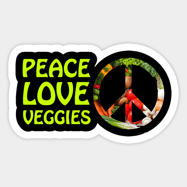 Hippie Lifestyle Peace Sign Vegan Sticker by shirtsyoulike